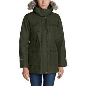 Eddie Bauer Westbridge Waterproof Green Parka Jacket, XSP